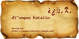 Üveges Katalin névjegykártya
